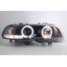 BMW E46 2D 99-02 Black Projector Headlamp w Ring